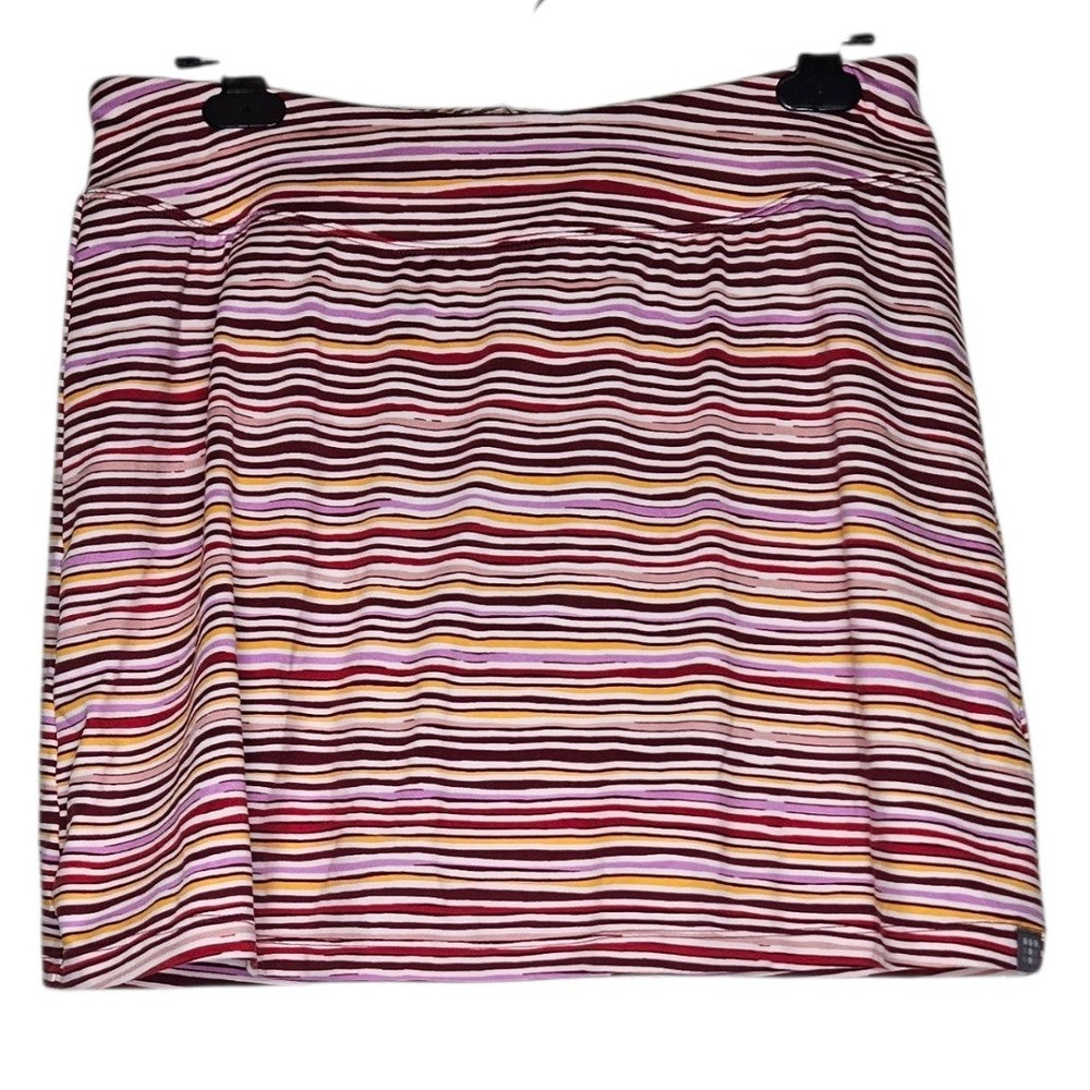 Title Nine Skort Women's Medium Striped Athletic Tennis‎ Golf Casual